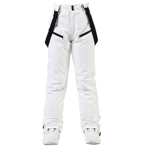 Herren Skihose Gefüttert Warm Abnehmbaren Schneehose Hosenträgerhose Mit Verstellbarer Träger Snowboardhose Outdoorhose Winter Overall Winddichte Schneehose Mit Verstellbaren Trägern