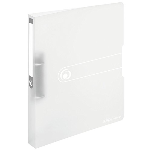 Herlitz 11205770 Ringbuch, A4 (2 Ringe, 25mm, PP-Folie) farblos