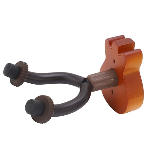 NOENNULL Gitarren-Aufhänger, Wandmontage, Buchenholz, Eisen, Gummi, Gitarrenhalter, Haken, Zuhause, Musikinstrumentengeschäfte
