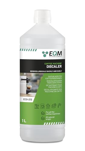 EQM - ECO- 212 - Entkalker für Kaffeemaschinen & Kaffeevollautomaten - 1L - Universal Kalklöser - 100% natürlicher Ursprung - Geeignet für alle Marken