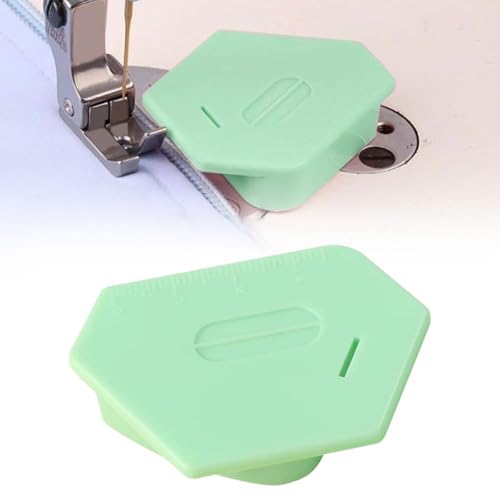 Yamobi Magnetische Nahtführung für Nähmaschine, Nähzubehör Magnetic Seam Guide, Saumhilfe für Nähmaschine mit Messskala, Praktisches Sewing Tool für präzise Nähprojekte(Grün)