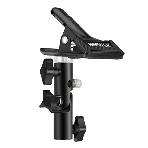 NEEWER Fotostudio Hochleistungs Metallklemmhalter mit 5/8 "Lampenstativ Befestigung für Reflektor
