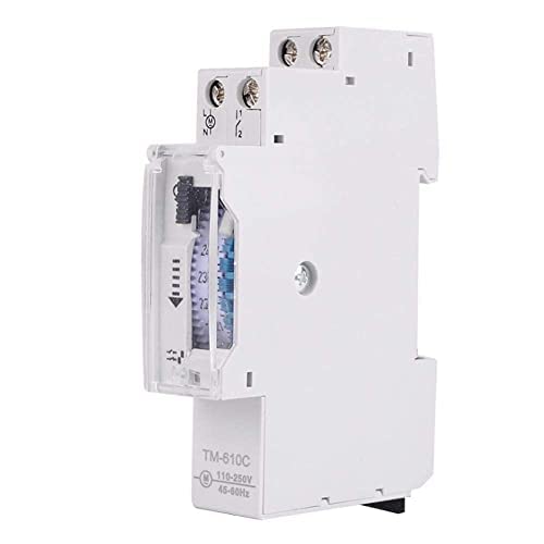 DIN-Rail Zeitschaltuhr, Schienenzeitschalter Intelligenter Zeitschaltuhr Hutschiene TM610C 220-V-Timer-Relais für Straßenbeleuchtung