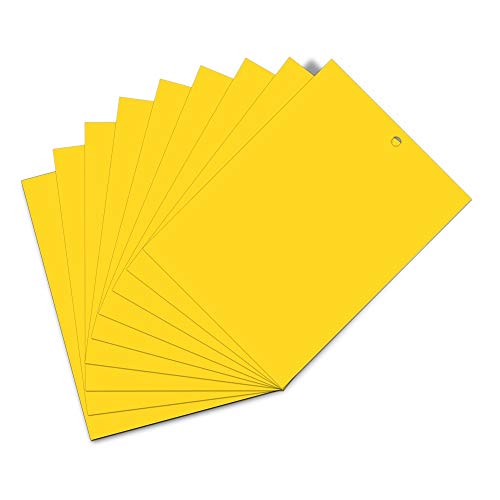 Vegena Gelbsticker Trauermücken 40 Stücke, Klebrige Insektenfallen, Beidseitig Fliegenfänger Sticker für Weiße Fliegen, Blattläuse, Blatt Bergmann, Motten andere Insekten,15cm x 20cm
