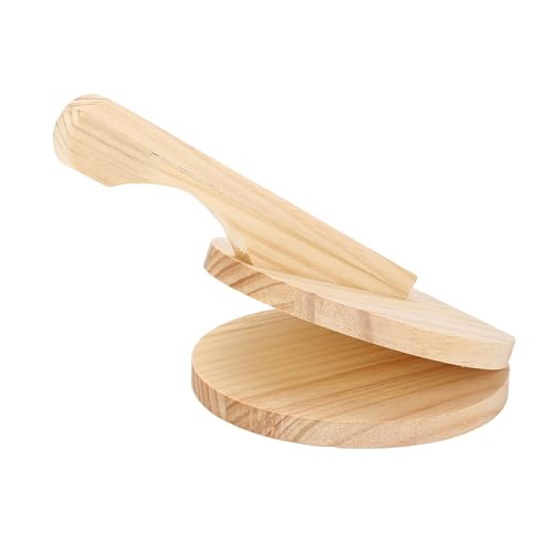 Tortilla-Presse aus Holz, Tortillapresse, ergonomischer Griff, manueller Tortilla-Presser, Tortilla mit Mehl, Pizza Roti (klein)