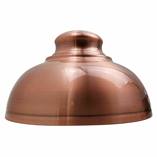 LEDSone Lampenschirm aus Metall im neuen kurvigen Stil Birnenabdeckung aus Lampenschirm (Kupfer)