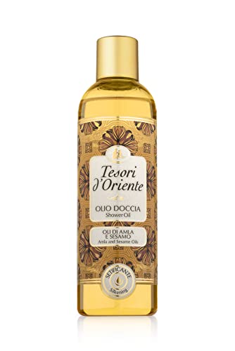 Tesori d'Oriente Duschöl Amla- & Sesamöl, 250 ml, aromatische Dusche mit Amla-Frucht und Sesamöl, Öl zur sanften Reinigung und Körperpflege, Wellness-Rituale für Körper & Sinne
