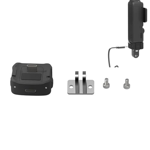 LICHIFIT Ladeadapter für DJI OSMO Pocket 3 Typ-C-Ladestation, Dock-Ständer, CNC-Aluminiumlegierung, Halterung mit 1/4-Zoll-Schraubenloch und faltbarer Zwei-Zinken-Schnittstelle