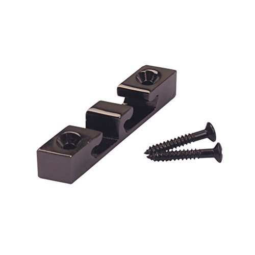 rosenice Zink Legierung Metall Roller String Retainer Tree Guide für 3 String Gitarre Bass Teile (schwarz)