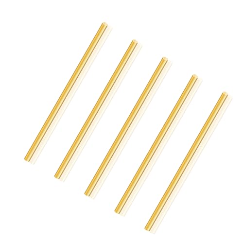 LAVMHAB Messingstab 3mm x 100mm, Massive Runde Messingstangen für DIY Handwerk (5 Stück)
