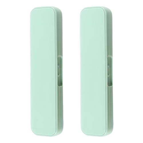 EIOURVY 2er-Pack tragbare Reisebesteckbox, 20 cm x 5 cm Besteckbox, Aufbewahrungsbox für Reiseausrüstung