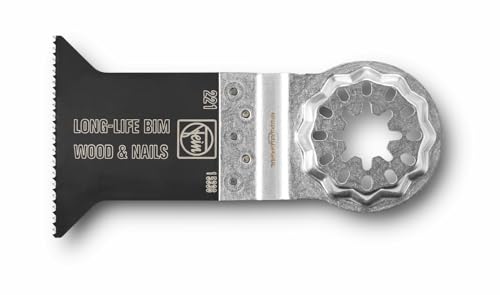 FEIN E-Cut Long-Life-Sägeblatt, Ve. 1 St., Breite 32 mm, Länge 90 mm, Aufnahme Starlock Max, Bi-Metall mit geschränkter Holzverzahnung