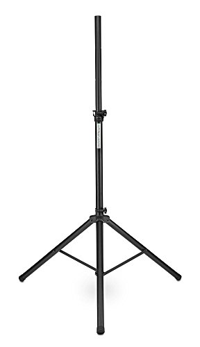 Pronomic SPS-1A Boxenstativ Aluminium - Boxenständer mit stabiler extra breiter Dreibein-Konstruktion - Höhe 125-185 cm - Stativ auch als Dartstativ oder Fotostativ verwendbar
