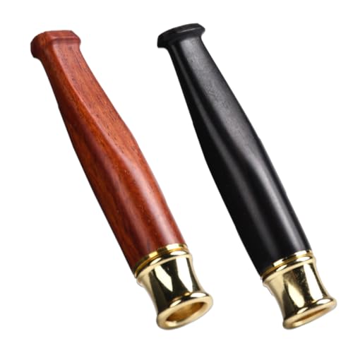 MOLZINY 2pcs Holz Zigarettenhalter Zigarettenspitze Herren Zigarettenfilter Handgefertigter Zigarettenhalter Filter Zigaretten Leicht Zu Reinigen,Für Feine,Mittlere Und Grobe Abmessungen Zigaretten