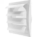 Ø150mm 190x190 mm Lüftungsgitter mit integriertem Schädlingsschutz, stabil, Lüftungsgitter, HVAC Lüftungsschlitzabdeckung (Ø150mm, Weiß)