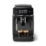 Philips Serie 2200 Kaffeevollautomat – 2 Kaffeesorten, Klassischer Milchaufschäumer, Intuitives Touchdisplay, 100% Keramikmahlwerk, mattes Schwarz (EP2220/10)