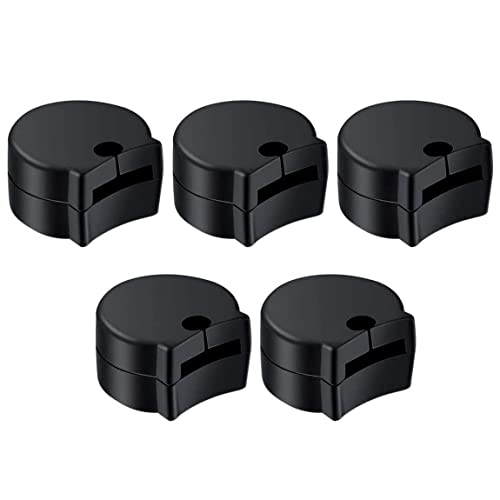 KOMUNJ 5er-Set Klarinette Gummi Thumb Daumen Rest Daumenkissen Daumenschoner, bequem Daumenschoner für Klarinette, Musikinstrumente Schutz Zubehör, Schwarz