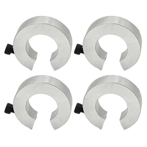 4PCS-Wellenkragen, 20 mm Aluminiumlegierung lineare Schienenstoppkragen, Klemmschlosskragen mit Schraube, Anti-Kollisions-Blockstopper für Bewegungswellenführung
