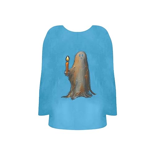 Trend Teenager Halloween Kleinkind Mädchen Junge Cartoon Langarm Kapuzenpullover für 2 bis 12 Jahre Teenager Gewand (Sky Blue, 2-3 Years)