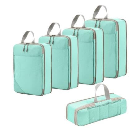 Schwarz Koffer Organizer Set 9 Teilig