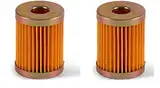 2x Ersatzfilter für Messing Kraftstofffilter Brass Fuel Filter Benzin Kraftstoff Benzinfilter Ersatzteil Boot Außenborder Kartusche