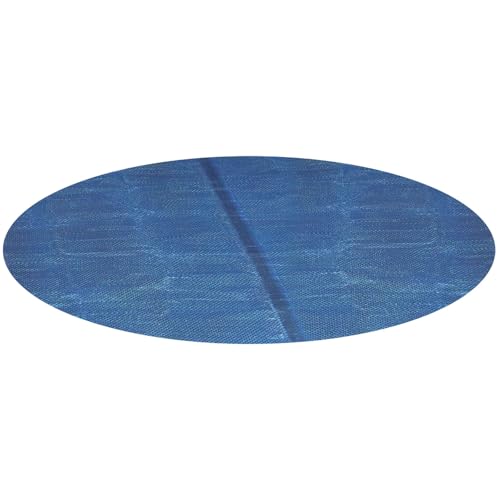 Miganeo Premium Solarplane Ø 400 cm rund | schwarz/blau | Solarfolie für Pool | Poolheizung