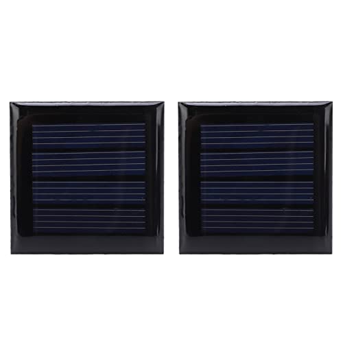 BuyWeek Mikro Solarzellen, 2 Stück 2V 210mA Mini Solarpanel 40 x 40 mm/1,6 x 1,6 Zoll Photovoltaik Zellen Ladegerät für Elektrische Spielzeug Materialien Solar Modelle Wissenschaft Projekte