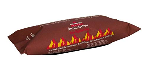 15 Stück KaminoFlam® - Kaminfeuer Andzündscheit, Dauerbrenner Kaminfeuerscheit, Kaminofen Brennstoff, Kachelofen, Holzofen Befeuerung