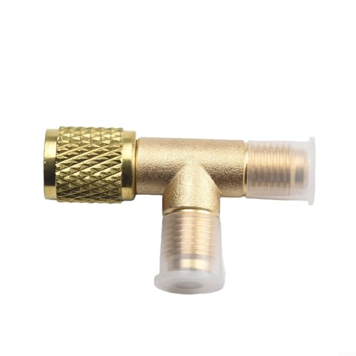 Effizienter Messing-Schnellkupplungs-T-Adapter für zuverlässigen Klimaanlagen-Service auf R22, R12 und R134