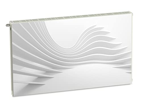 Magnet Heizkörperverkleidung Heizkörperabdeckung Grau Abstrakt 100x60 cm Heizung Abdeckung Verkleidung Magnetische Abdeckmatte Kühlschrank aus Einem Flexiblen Magneten Digitaler Aufdruck