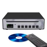 SMSL VMV PL100 HiFi CD-Player für den Heimgebrauch, CD-Transport mit CS43131 Decodier Chip, Kopfhörerverstärker mit RCA/3,5mm Kopfhörer/Optischer/Koaxialer Digitalausgang, Schwarz