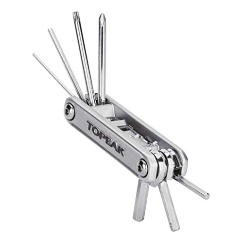 Topeak Unisex – Erwachsene X-Tool+ Miniwekrzeug, Silber, 11 Funktionen