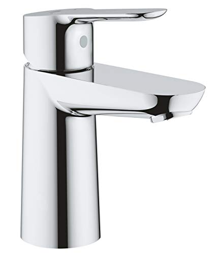 Grohe BauEdge Badarmatur- Einhand-Waschtischbatterie, S-Size mit Keramikkartusche chrom 23330000