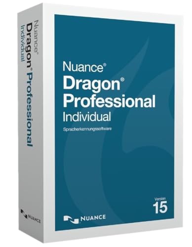 Nuance Dragon Professional Individual 15.6 | DEUTSCH + ENGLISCH | Windows | 2 PC | Updatefähig | Lizenz