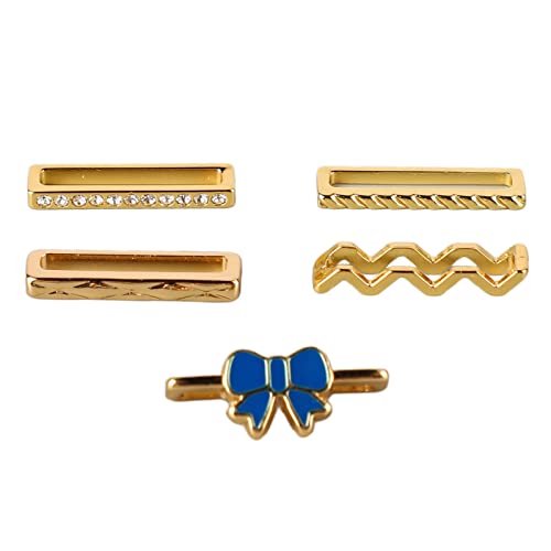 Metall-Uhrenarmband-Dekorationen, Gold, Schöne Strass-Dekoration, Dekorative Ringe, Schleifen, Vielseitig, Praktisch, Exquisit für Uhrmachergeschäfte (Bogen)