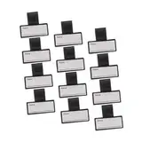 Artibetter 12 Stück -zeichen -namensplatten -namensanhänger Erkennungsmarken Für Stethoskope Tragbare Namensschilder Id -tag Black Abs