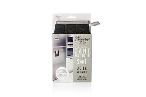 Hagerty Microfiber Gloves Stainless Steel Reinigungsset für die Küche – 1 Stück