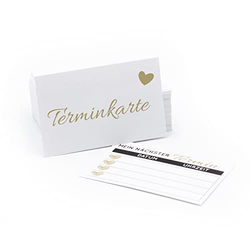 100 stempelbare Terminkarten Kosmetik Beauty Nagelstudio Masseure Friseur Wellnes Spa Sport Physiotherapie Nageldesign Maniküre Pediküre Terminblock (Terminkarten)