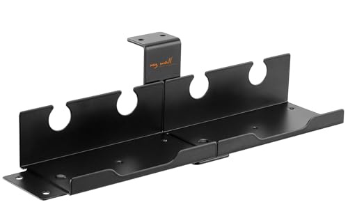 my wall Halter für Steckdosenleiste HZ29L, Steckdosenleistenhalter für Schreibtisch Ordnung, Steckdosenleisten-Halter für Tische, Kabelmanagement-System am Arbeitsplatz, Steckdosenleisten Organizer