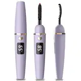 EYECURL Heated EyeLash Curler, Heated Lash Curler, Intelligent Power Off Rechargeable Electric Eyelash Curler Heated Quickly By Steel Wire for Natural Makeup (Mauve Mist, X8-132MM)