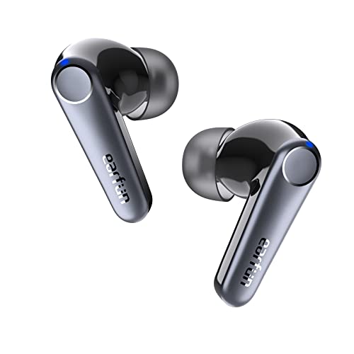 EarFun Air Pro 3 Bluetooth Kopfhörer In Ear, 43dB Hybride Aktive Noise Cancelling, Kabellos, HiFi Sound Qualcomm aptX Adaptive, 6 Mikrofone cVc 8.0 Anrufe, Multipoint, 45H Akku, App Steuerung