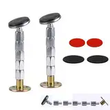 Hayaww 2 pcs Anti Shake Bett 36-150mm Bettrahmen ​Anti-Shake-Werkzeug Abstandshalter Wand Adjustable Bett Abstandshalter Wand Abstandshalter Verstellbar Metall für Bett Schrank Stuhl Sofa Kühlschrank