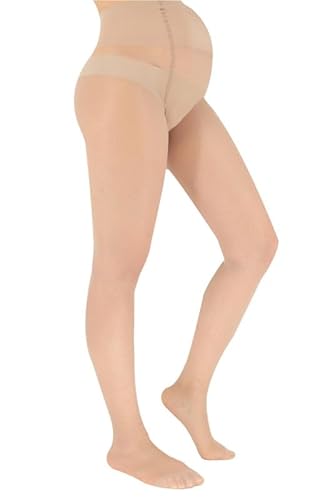 FRANZONI Strumpfhose Maternity 20 Denier, Strumpfhosen für Schwangere, Schwangerschaftsstrümpfe - Made in Italy (Hoing, 3)