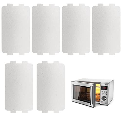 6 Stück Mikrowelle Glimmerplatten Blätter, Mikrowelle Glimmerplatte, Wellenleiterabdeckug, für Mikrowelle (116 x 64 mm)