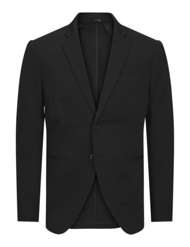 JACK & JONES Herren Jjejaxon Jersey Blazer Anzugjacke, Black/Fit:slim Fit ,56