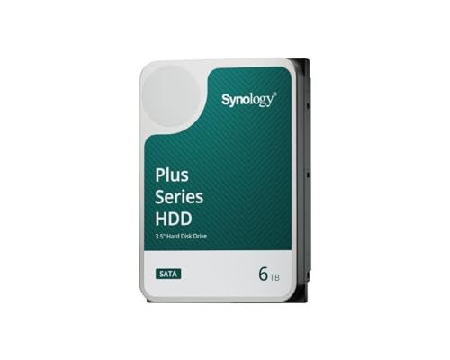 Synology 6 TB HAT3300 HDD – 1 Million Stunden MTBF, 180 TB/Jahr Arbeitslast, 5400 PRM