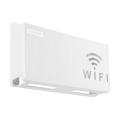 WiFi Router Aufbewahrungsbox, Wandbehänge TV Kabel Verstecken Box, Heizkörper Abdeckung WLAN Box für Wanddekoration Dekorative, Kabel-Organisator (Weiß)