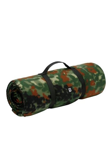 Brandit FLEECEDECKE BW Army Outdoor Winter Decke Fleece Bundeswehr CAMPINGDECKE, Farbe:Flecktarn