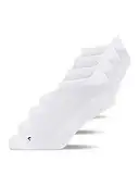 Snocks Kurze Laufsocken für Damen und Herren 4 Paar - Rutschfeste und Atmungsaktive Sportsocken - Running Socks ideal für den Sport - Gr. 39-42 - Farbe Weiß