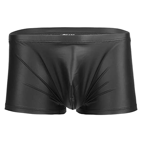 Herren Sexy Wetlook Boxershorts Unterwäsche Erotische Unterwäsche Herren Latex Leder Gay Unterhose Reizwäsche Sexy Lack Und Leder Erotisch Unterwäsche Jockstrap Clubwear